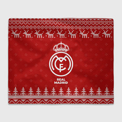 Плед Новогодний Real Madrid с оленями