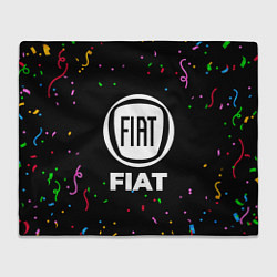 Плед флисовый Fiat конфети, цвет: 3D-велсофт