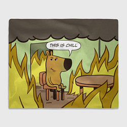 Плед This is chill - this is fine мем