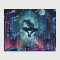 Плед Spider-man in the neon metropolis