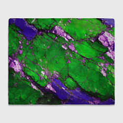 Плед A purple mineral in a green stone