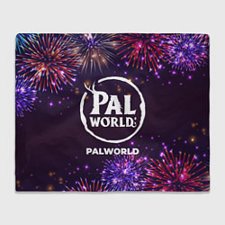 Плед флисовый Праздничный Palworld, цвет: 3D-велсофт