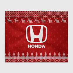 Плед Новогодний Honda с оленями