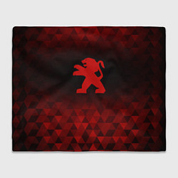 Плед Peugeot red poly