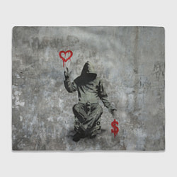 Плед Banksy - heart money