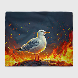 Плед Чайка в огне