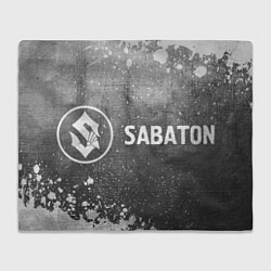 Плед Sabaton - grey gradient по-горизонтали