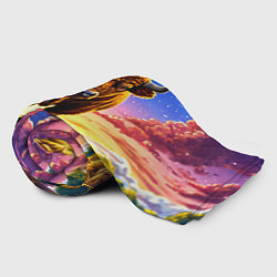 Плед флисовый Буйвол в звездной ночи, цвет: 3D-велсофт — фото 2