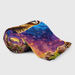 Плед флисовый Ленивец и звездное небо, цвет: 3D-велсофт — фото 2