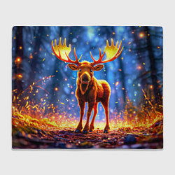 Плед Лосенок в лесу