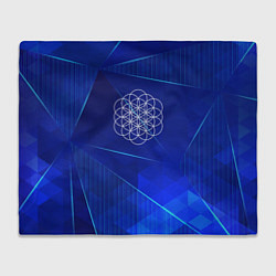 Плед Coldplay blue poly