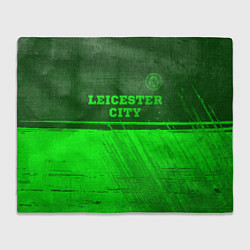 Плед Leicester City - green gradient посередине