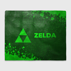 Плед Zelda - green gradient по-горизонтали