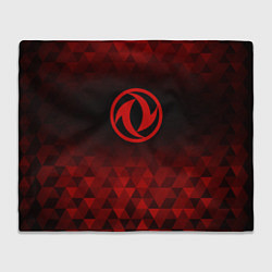 Плед флисовый Dongfeng red poly, цвет: 3D-велсофт