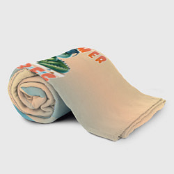 Плед флисовый Крокодил на пляже, цвет: 3D-велсофт — фото 2