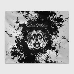 Плед Children of Bodom рок пес