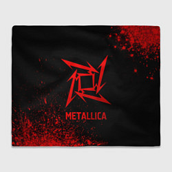 Плед Metallica - red gradient