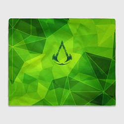 Плед Assassins Creed green poly