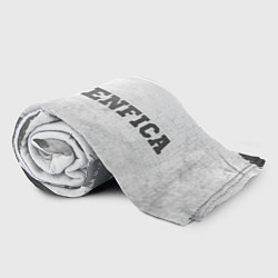 Плед флисовый Benfica - white gradient по-горизонтали, цвет: 3D-велсофт — фото 2