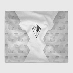 Плед флисовый No Mans Sky white poly, цвет: 3D-велсофт
