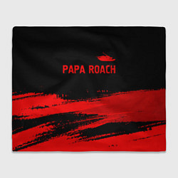 Плед Papa Roach - red gradient посередине