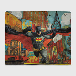 Плед Бэтмен на фоне города