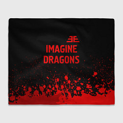 Плед Imagine Dragons - red gradient посередине