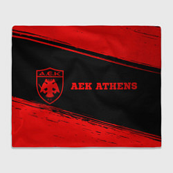 Плед AEK Athens - red gradient по-горизонтали