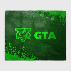 Плед GTA - green gradient по-горизонтали