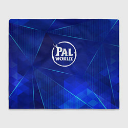 Плед Palworld blue poly