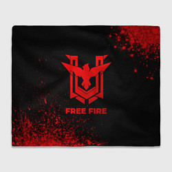 Плед Free Fire - red gradient