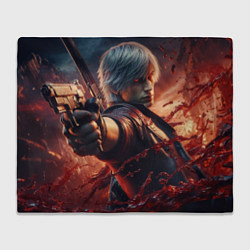 Плед флисовый Devil May Cry - Dante, цвет: 3D-велсофт