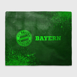 Плед флисовый Bayern - green gradient по-горизонтали, цвет: 3D-велсофт