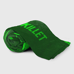 Плед флисовый Skillet - green gradient по-горизонтали, цвет: 3D-велсофт — фото 2
