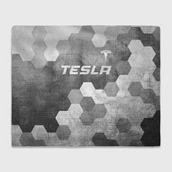 Плед флисовый Tesla - grey gradient посередине, цвет: 3D-велсофт