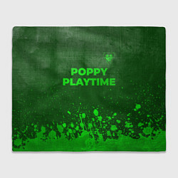 Плед Poppy Playtime - green gradient посередине