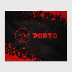 Плед Porto - red gradient по-горизонтали