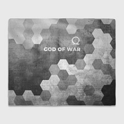 Плед God of War - grey gradient посередине