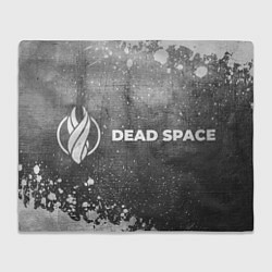 Плед флисовый Dead Space - grey gradient по-горизонтали, цвет: 3D-велсофт
