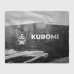 Плед Kuromi - grey gradient по-горизонтали