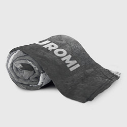 Плед флисовый Kuromi - grey gradient по-горизонтали, цвет: 3D-велсофт — фото 2