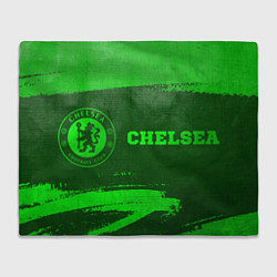 Плед Chelsea - green gradient по-горизонтали