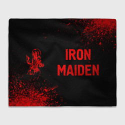 Плед Iron Maiden - red gradient по-горизонтали