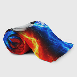 Плед флисовый Сектор газа молнии на фоне, цвет: 3D-велсофт — фото 2