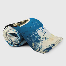 Плед флисовый Айкидоист на синем, цвет: 3D-велсофт — фото 2