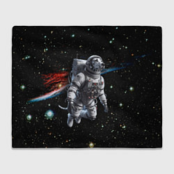 Плед The dalmatian brave cosmonaut - ai art