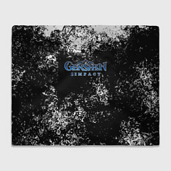 Плед Genshin Impact брызги красок
