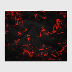 Плед флисовый Color red black, цвет: 3D-велсофт