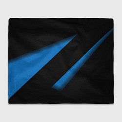 Плед Color blue black line