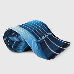 Плед флисовый Синий ринг, цвет: 3D-велсофт — фото 2